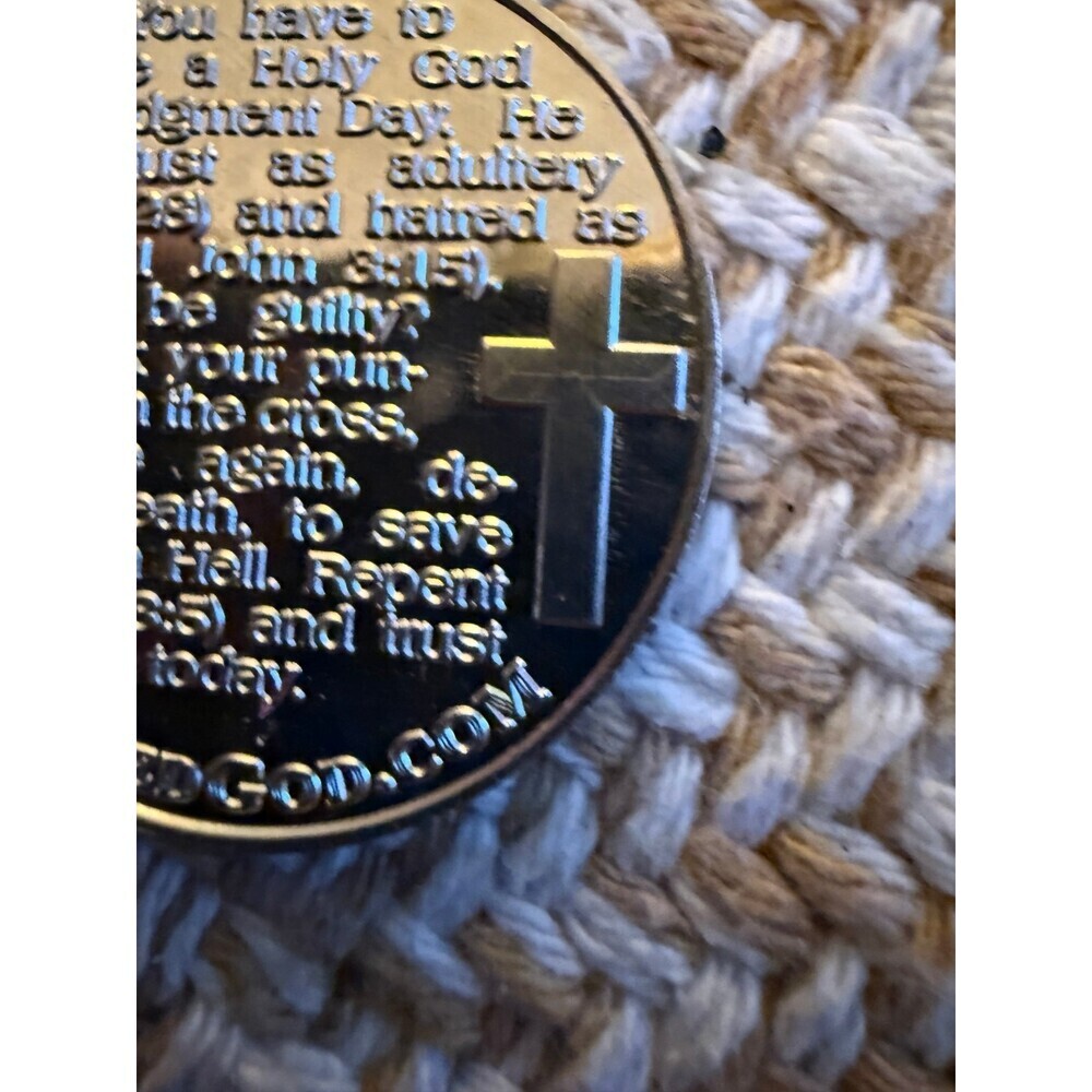 Ten Commandments Religious Pocket Token Coin - Picture 4 of 8